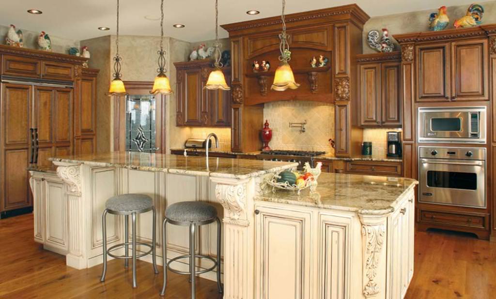 Image of: Vintage Rustic Kitchen Cabinets