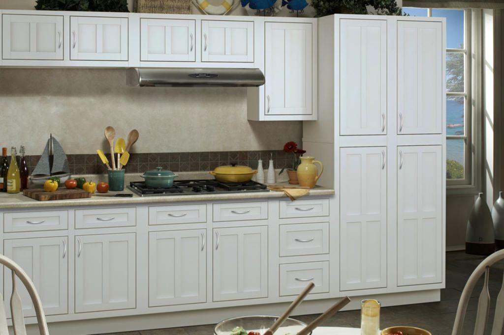 Image of: White Kitchen Cabinets