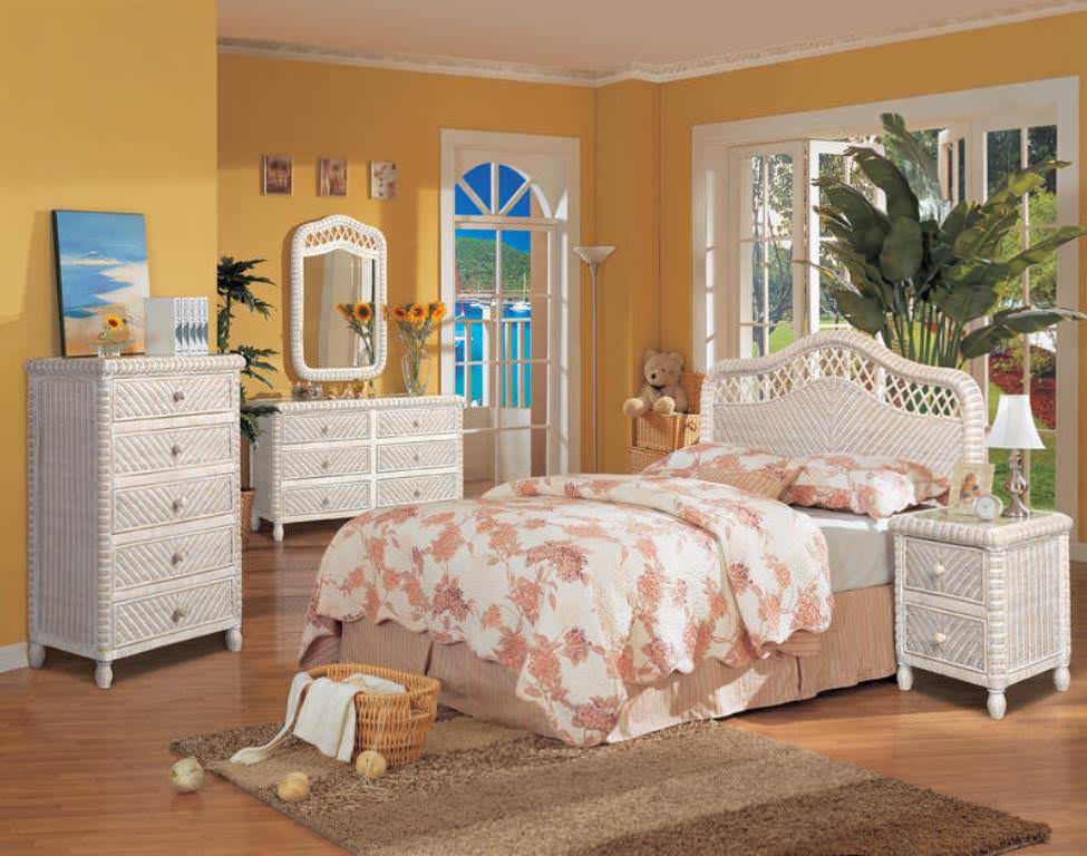 Image of: Wicker Bedroom Furniture Cheap