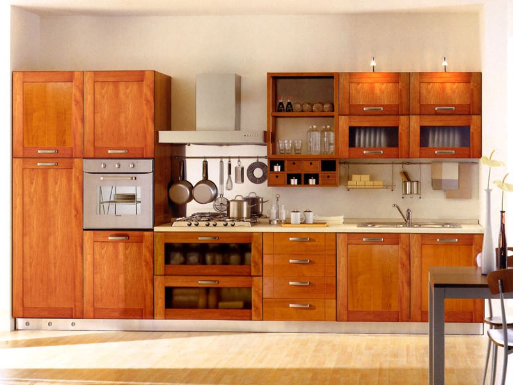 Image of: Wood Kitchen Cabinets Colors