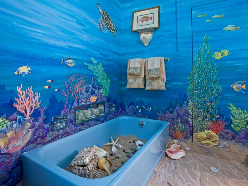 Image of: Amazing Nautical Bathroom Decor