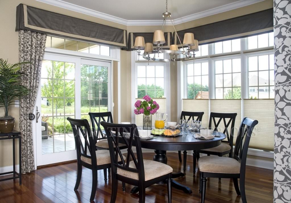 Image of: Contemporary Window Treatments Dining Room