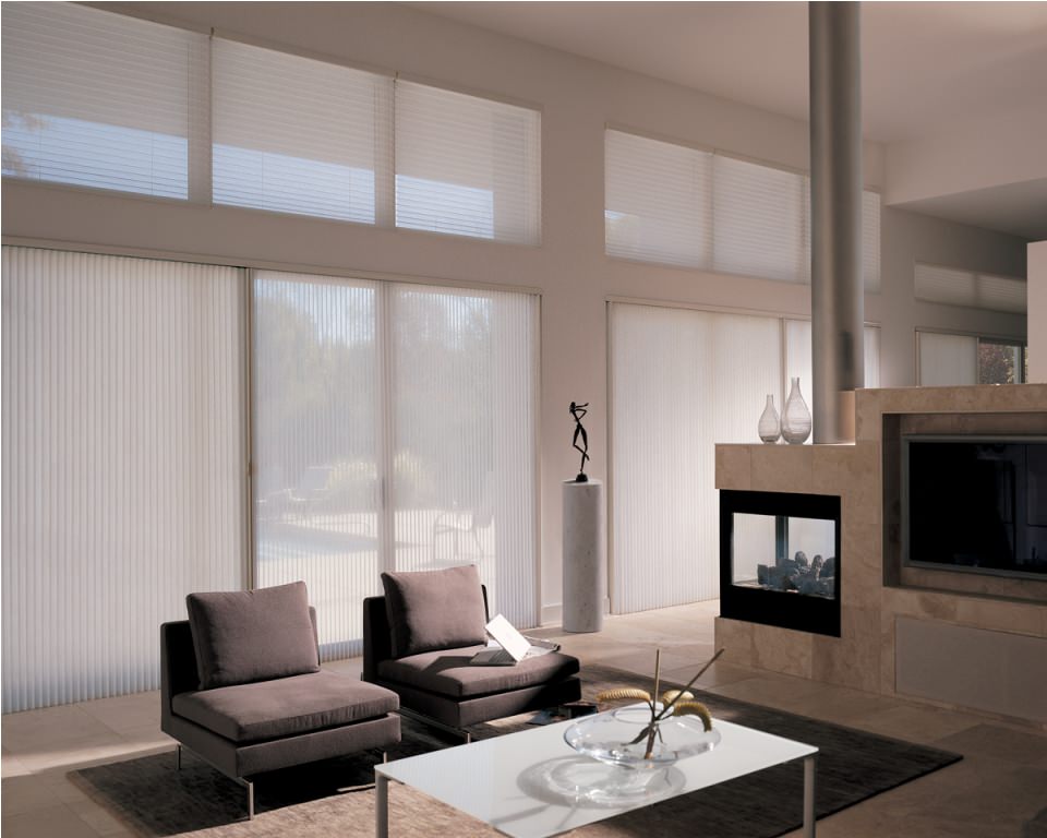Image of: Contemporary Window Treatments For Living Room