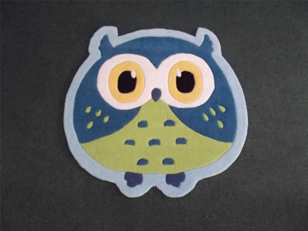 Image of: Cute Owl Bathroom Rugs