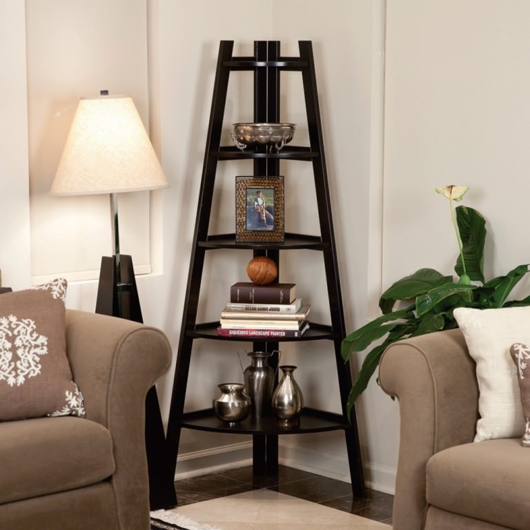 Image of: Decorative Corner Ladder