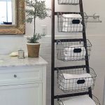 Decorative Ladder Bathroom Idea