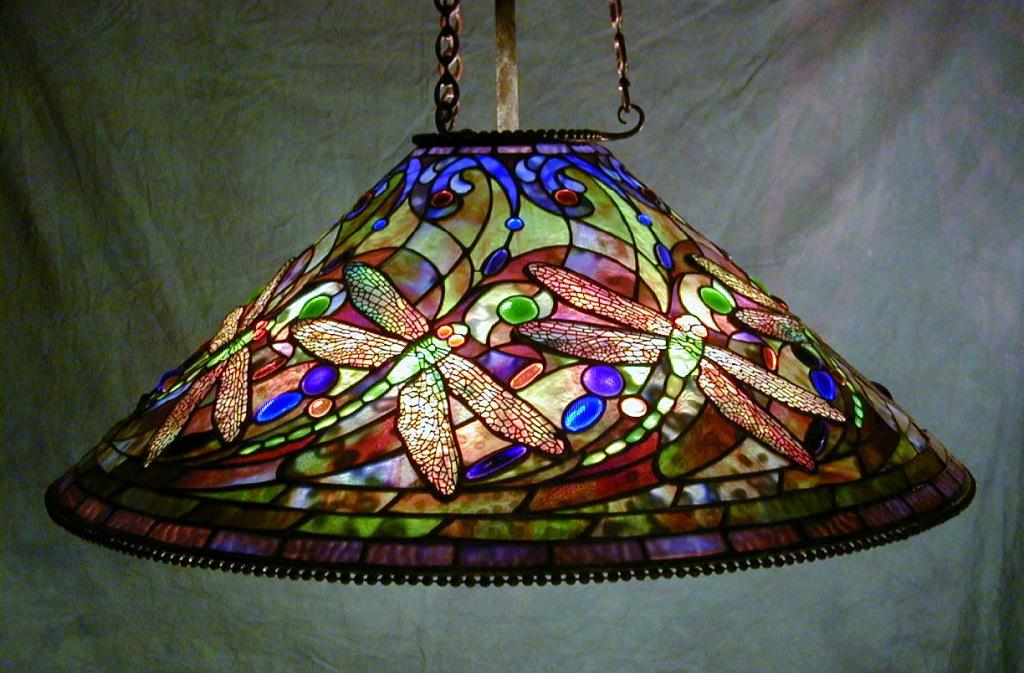 Image of: Decorative Stained Glass Lamps Designs