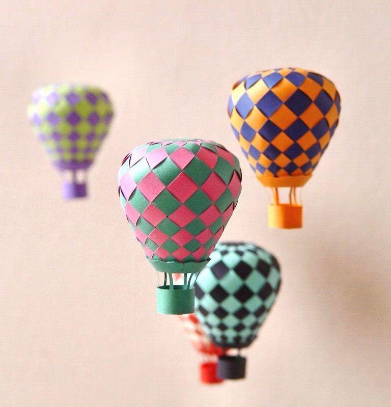 Image of: Diy Hot Air Balloon Crafts