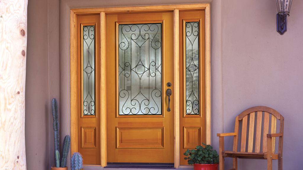 Image of: Fiberglass Entry Doors With Sidelights