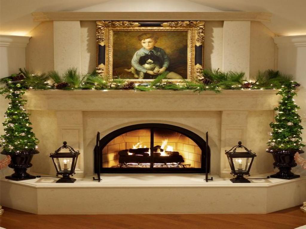 Image of: Fireplace Mantel Decorating Idea