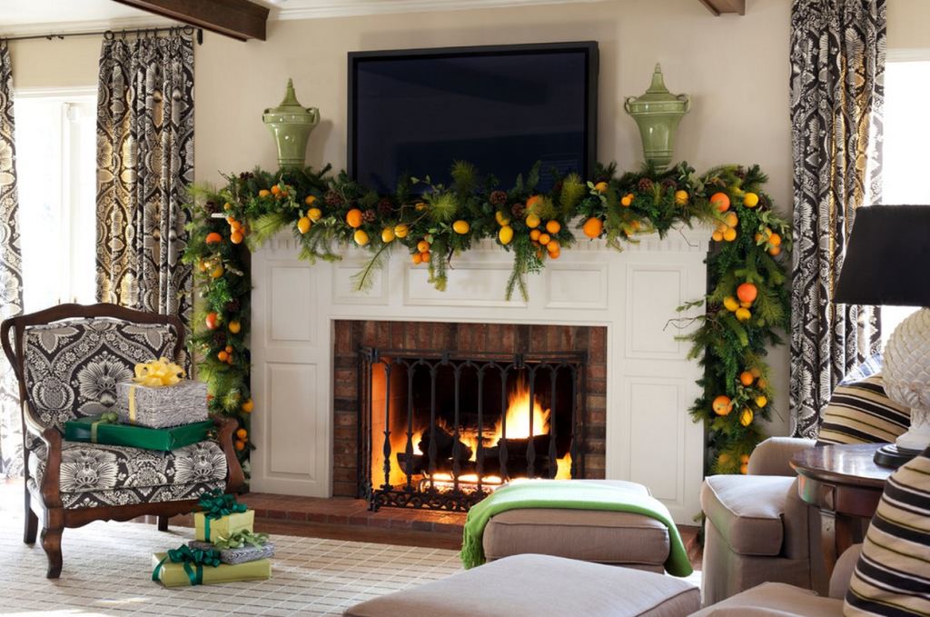 Image of: Fireplace Mantel Decorating Ideas