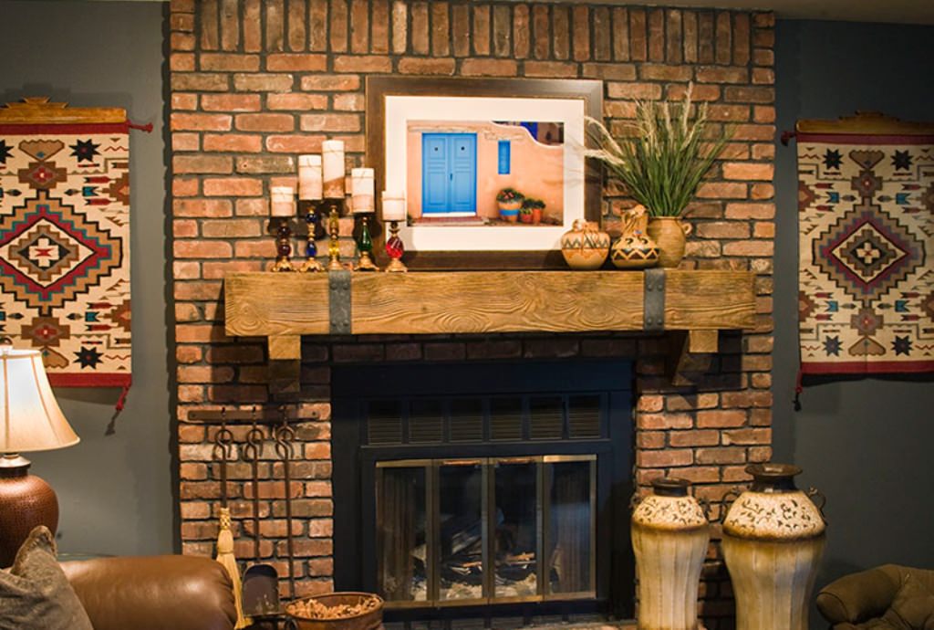 Image of: Fireplace Mantel Decorating