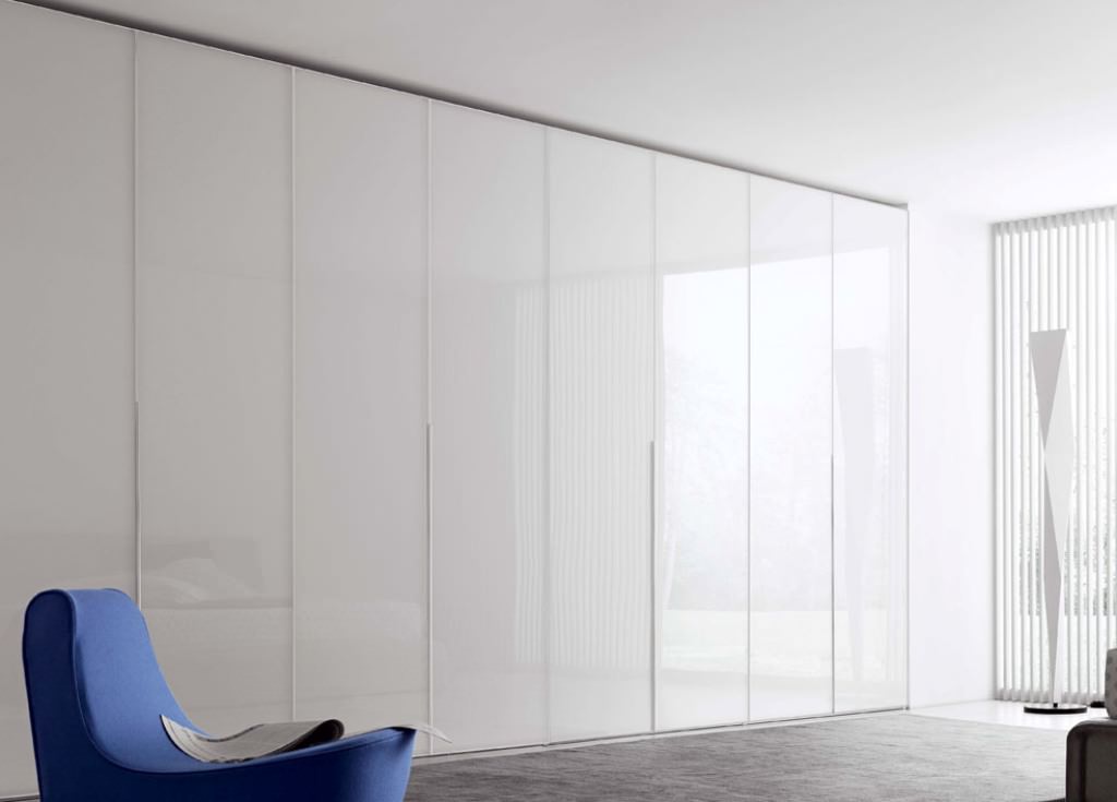 Image of: Folding Glass Closet Doors
