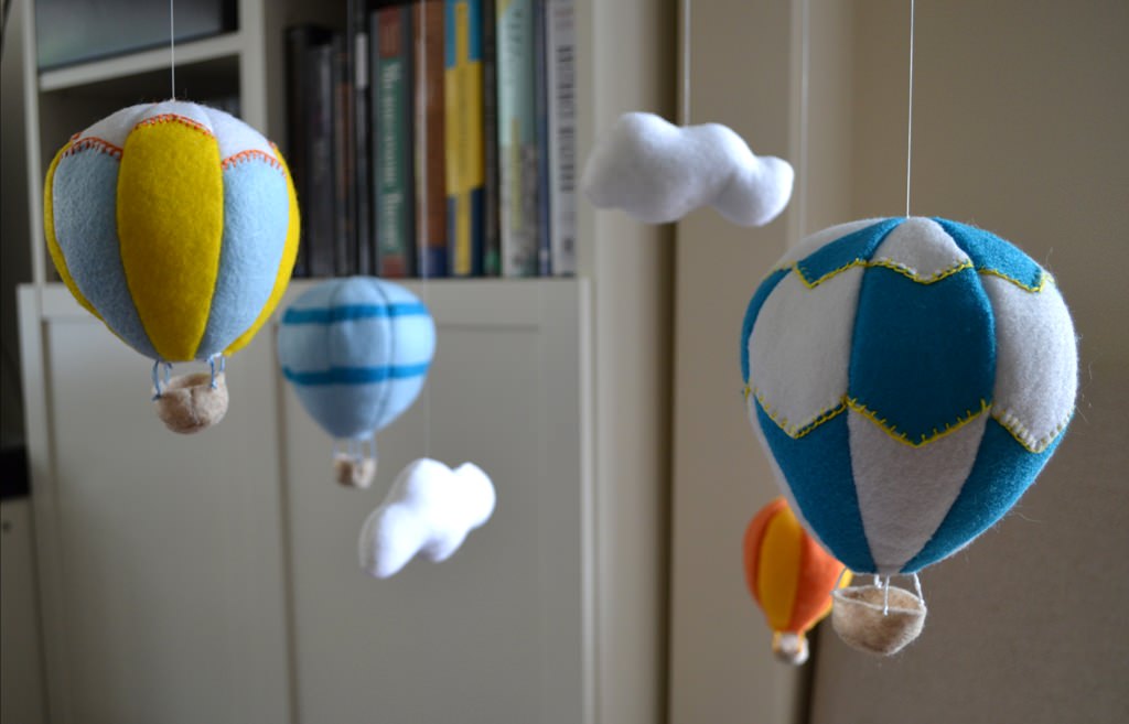 Image of: Hanging Hot Air Balloon Decoration