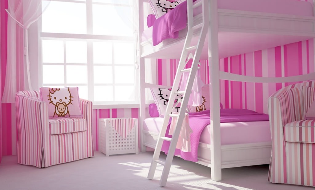 Image of: Hello Kitty Bedroom