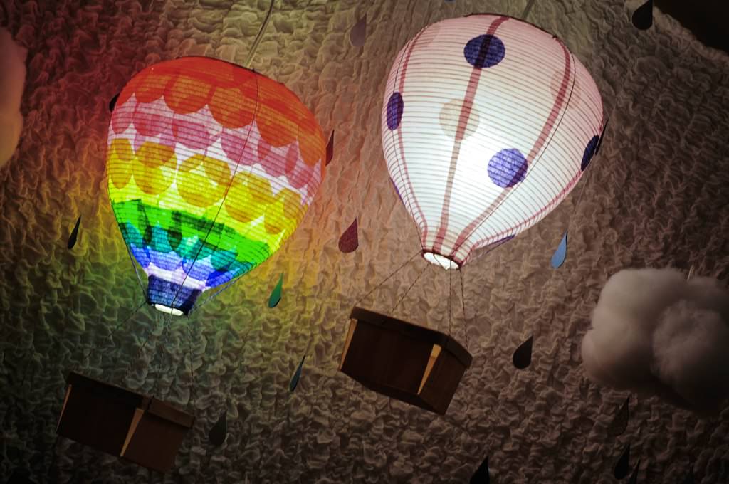 Image of: Hot Air Balloon Light Decorations