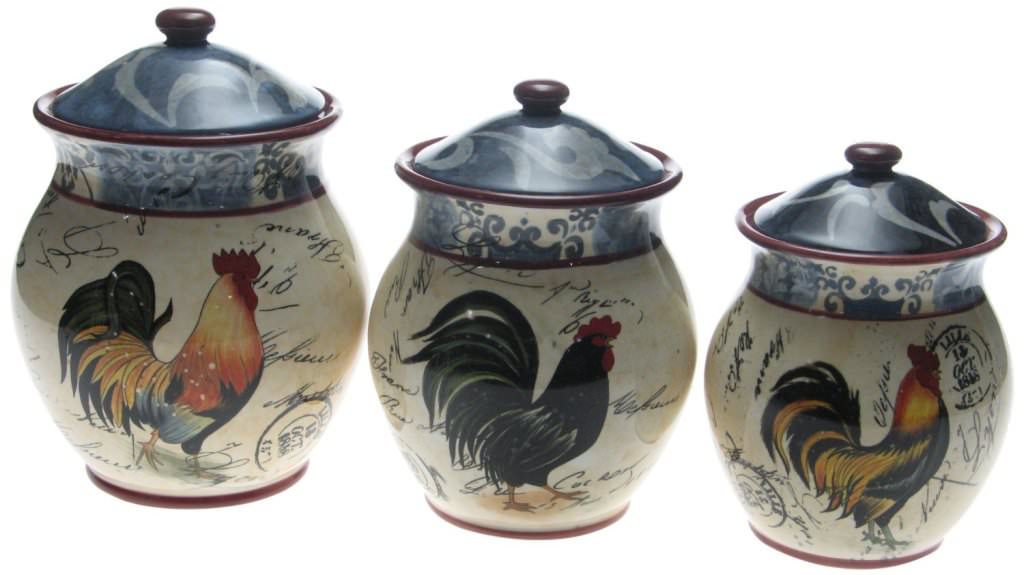 Image of: Rooster Canisters