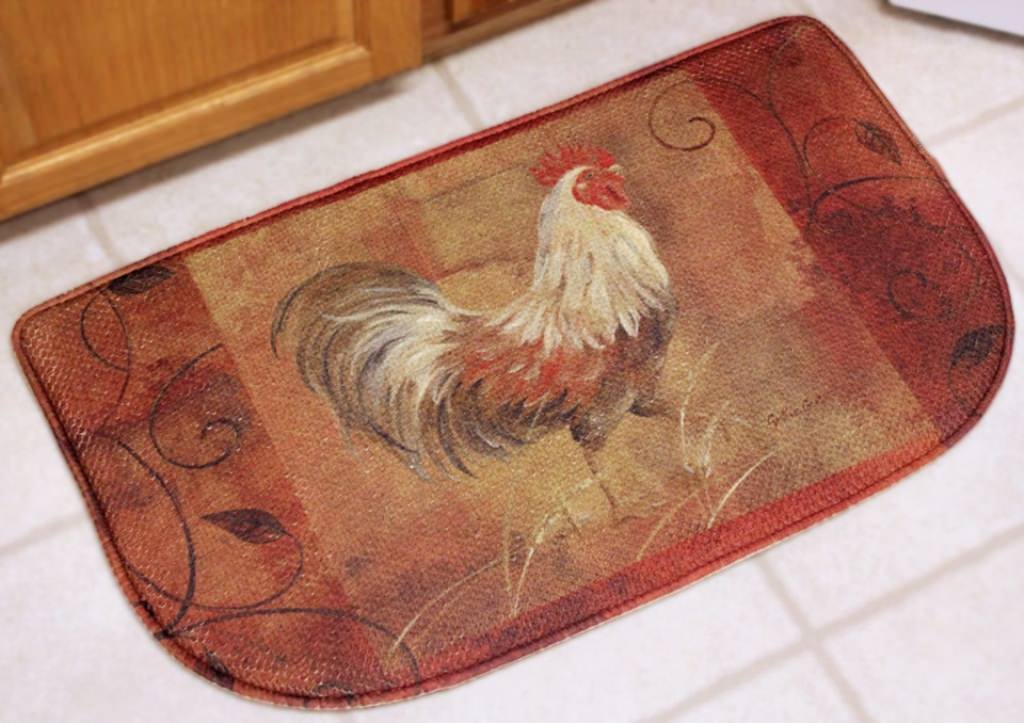 Image of: Rooster Kitchen Rugs Designs