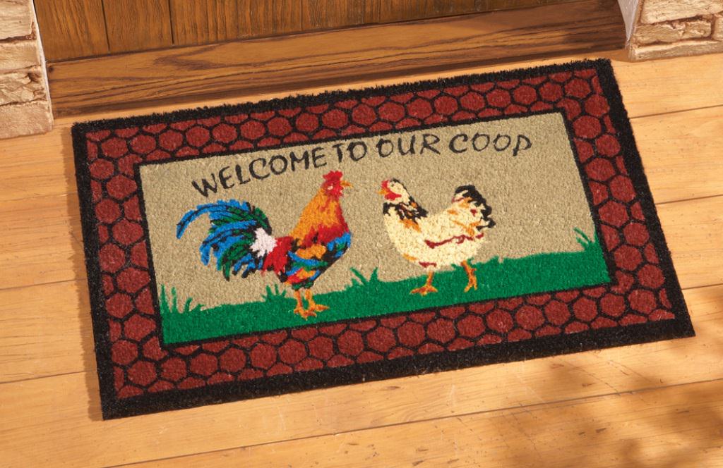Image of: Rooster Kitchen Rugs
