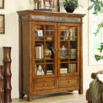 Solid Wood Bookcases Glass Doors