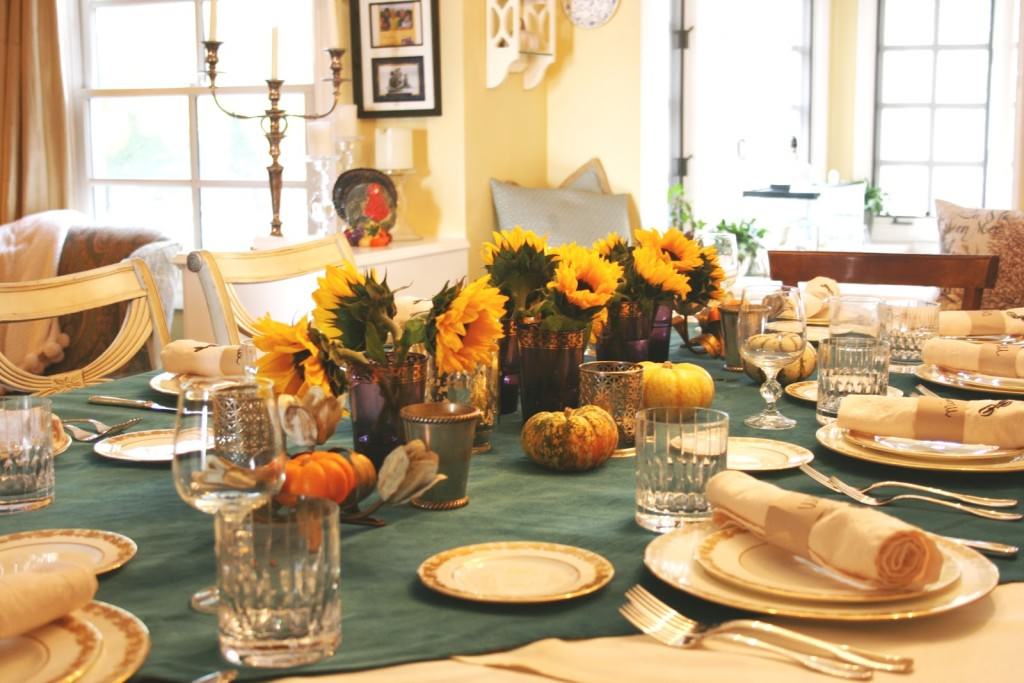 Image of: Sunflower Table Decorations Ideas