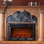 Vintage Wood And Marble Fireplace Mantels