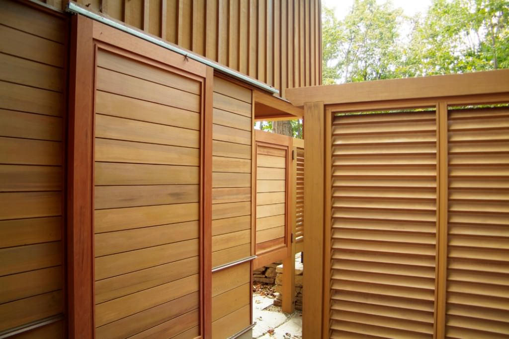 Image of: Wooden Exterior Sliding Doors