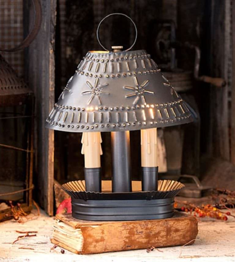 Image of: Colonial Candle Lantern By Furniture Creations