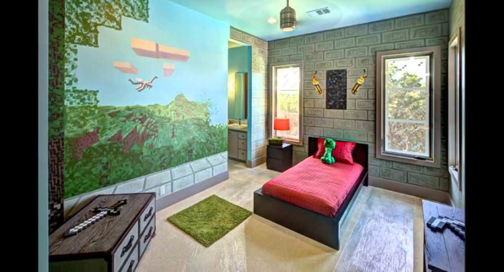 Image of: Minecraft Room Decor For Large Bedroom