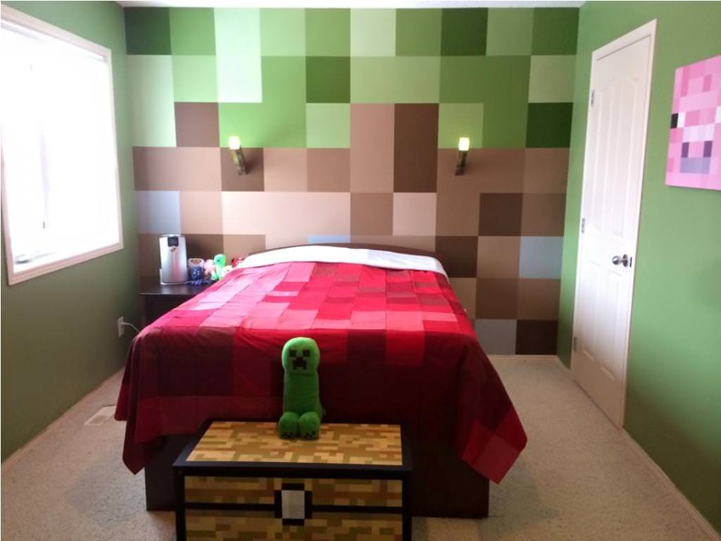 Image of: Minecraft Room Decor For Small Bedroom