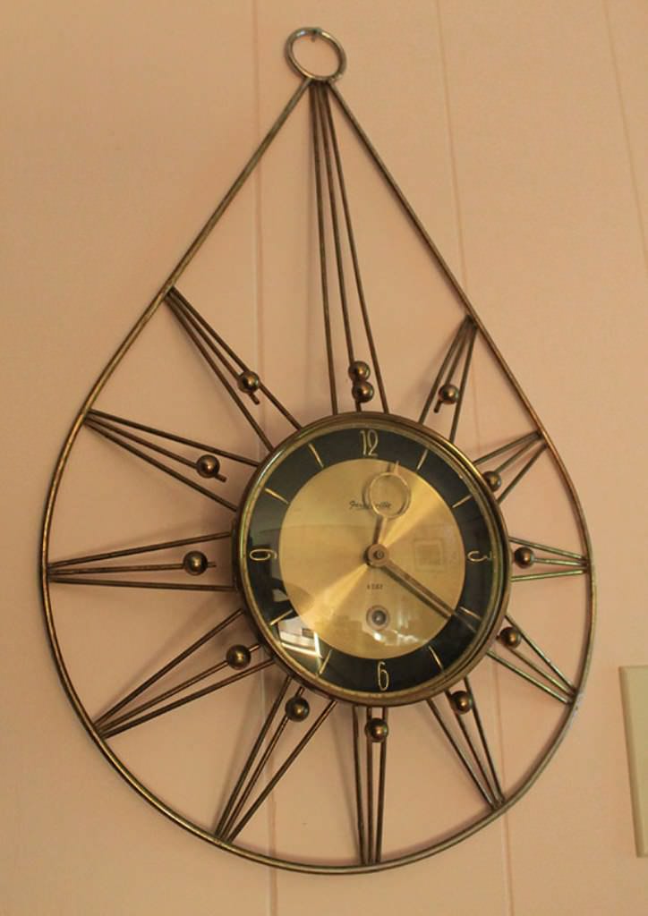 Image of: Starburst Clock Retro