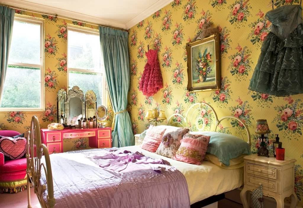 Image of: Victorian Floral Wallpaper