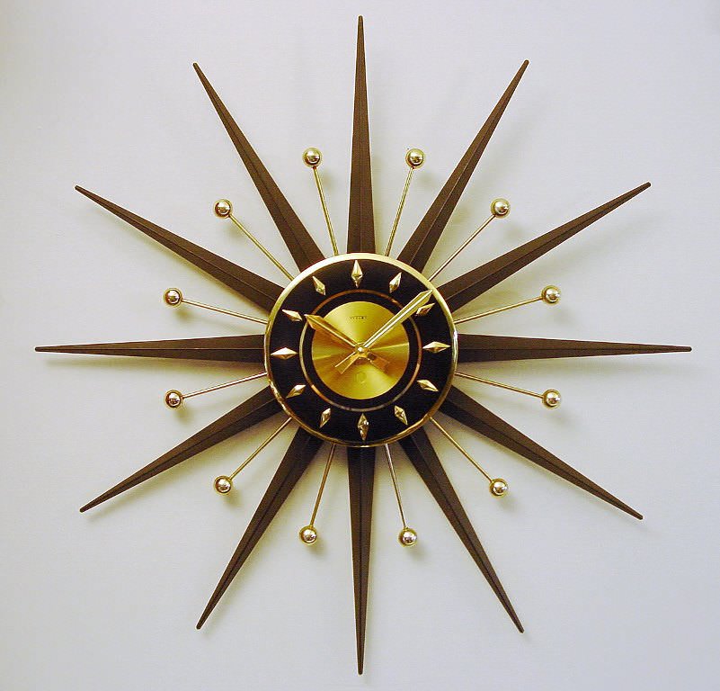 Image of: Vintage Starburst Clocks Style Design