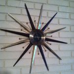 Vintage Starburst Wall Clock