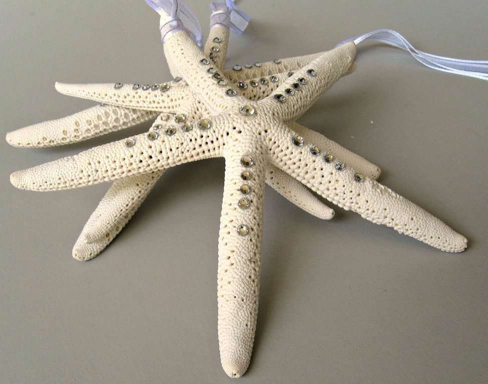 Image of: White Starfish Decorations