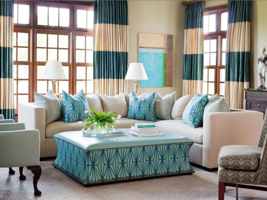 Image of: Brown And Turquoise Living Room Furniture Images