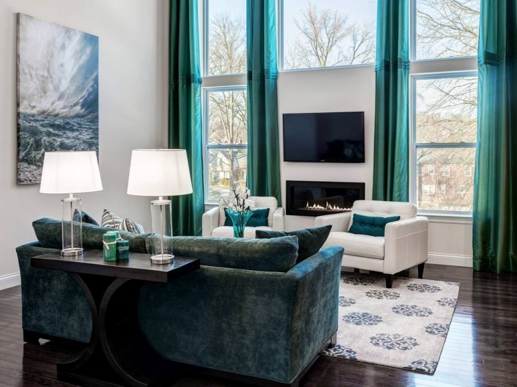 Image of: Brown And Turquoise Living Room Ideas