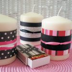 Decorating Candle Holders With Ribbon