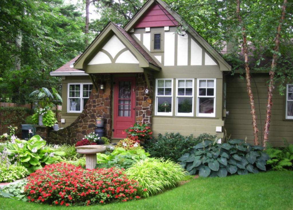 Image of: Flower Bed Ideas Front Of House Photos