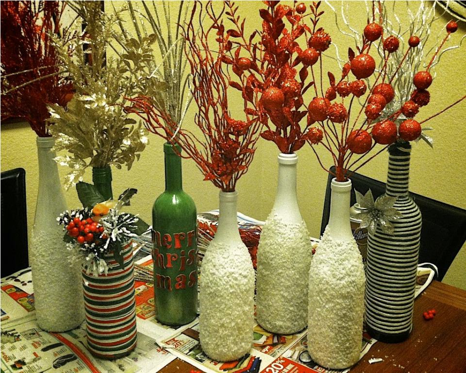 Image of: Glass Bottle Recycle Decorating Ideas