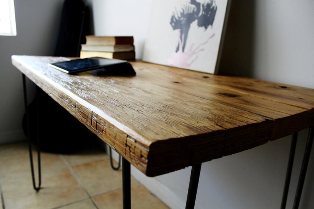 Image of: Make A Wooden Desk