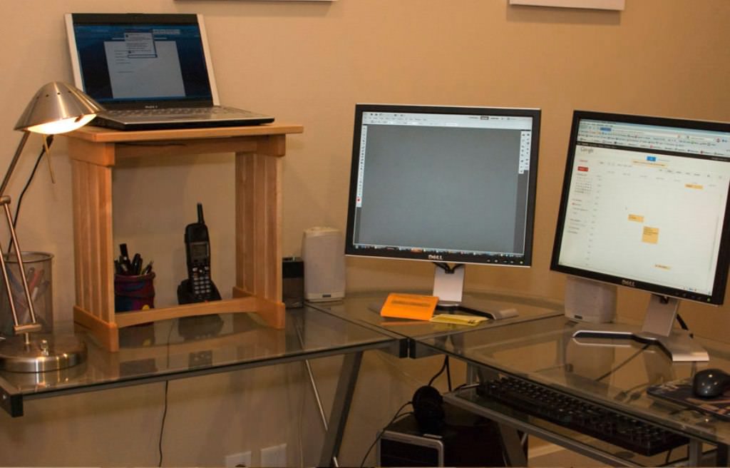 Image of: Sit Stand Desk