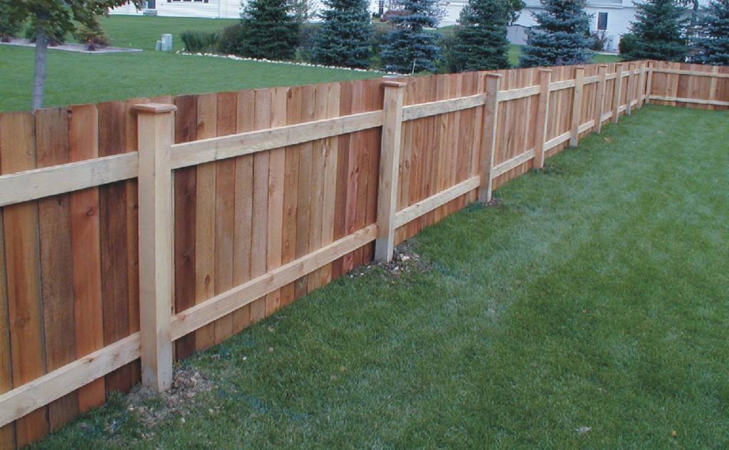Image of: Types Of Wood Fence Designs