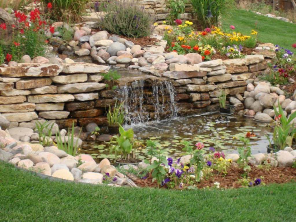 Image of: Best Beautiful Backyard Ideas With Waterfalls