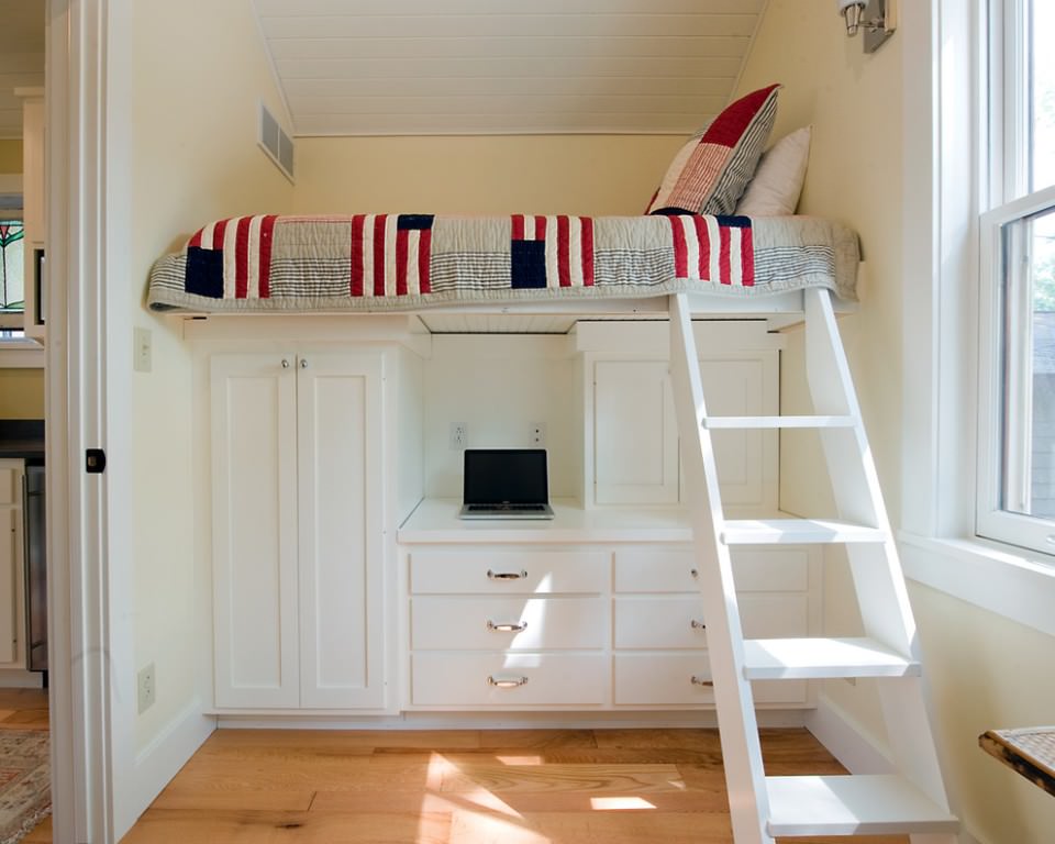 Image of: Built In Loft Bed Ideas