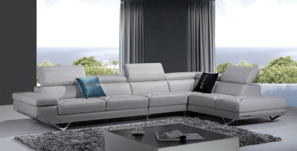 Image of: Contemporary Leather Loveseats