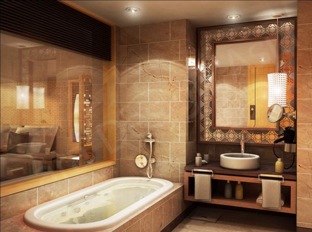 Image of: Custom Luxury Bathroom Designs