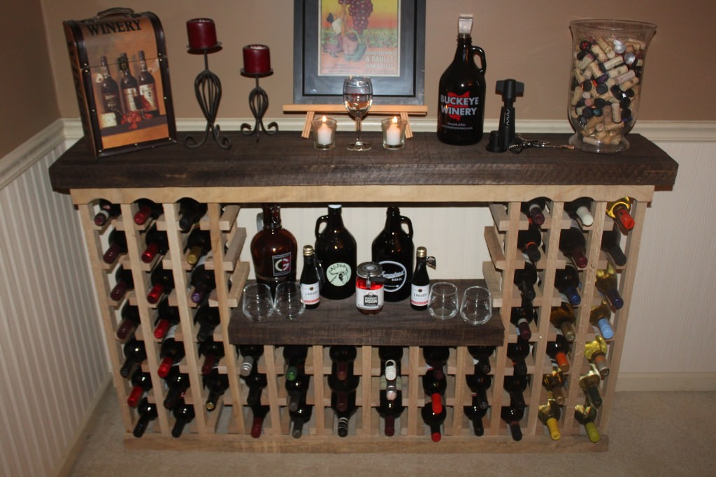 Custom Wood Large Wine Rack