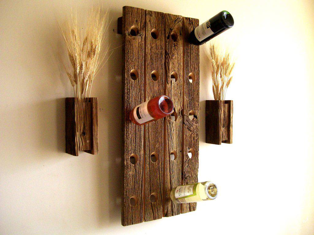 Image of: Diy Wood Wine Rack