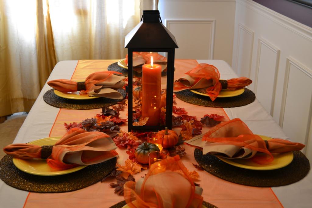 Image of: Ideas For Table Decorations For Thanksgiving